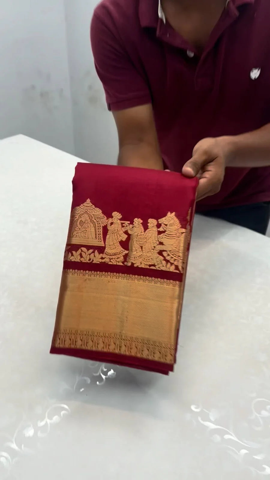 Most Beautiful Viral Kanchivaram Bridal Saree
